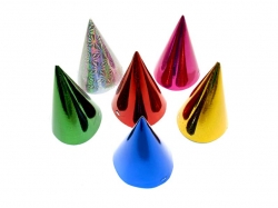 Klobouček karnevalový 10ks16cm hologr. mix 1200/2066841