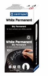 Značkovač Centropen 2686 bílý PERMANENT