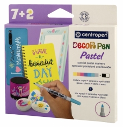 Značkovač Centropen 2738/7+2 DECOR PEN Pastel