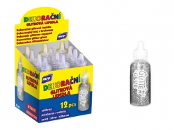 Lepidlo glitrové 20ml stříbrné