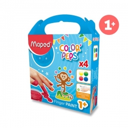 Prstové barvy Maped Color Peps 4 x 80ml