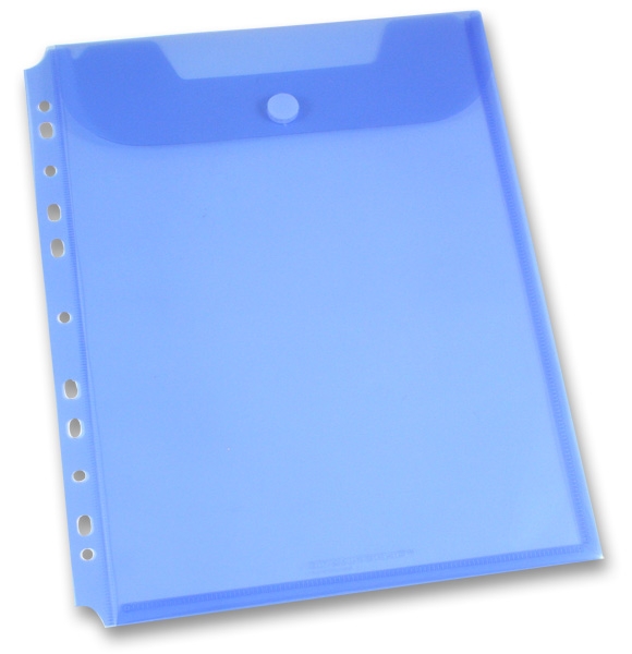 Foldermate Clear Binder Carry File - spisovka A4 - modrá