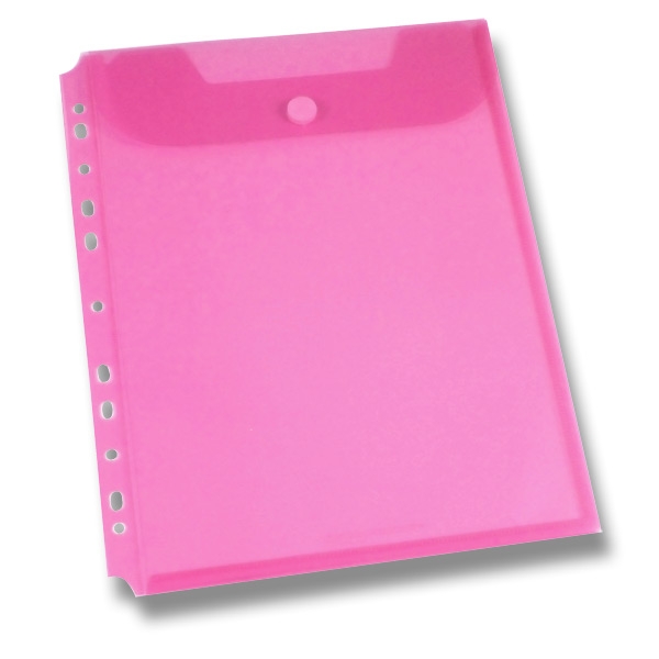 Foldermate Clear Binder Carry File - spisovka A4 - červená